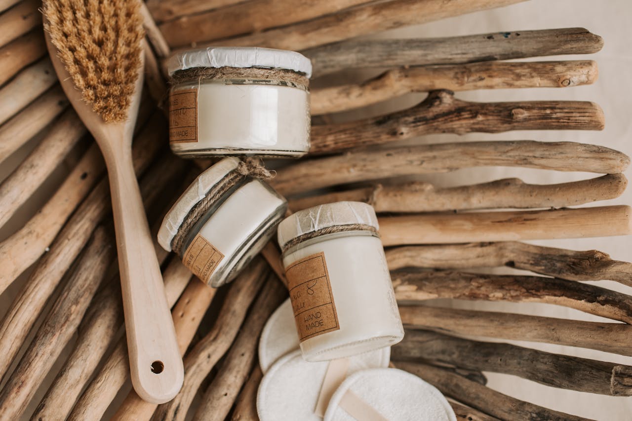 Zero Waste Personal Care Products in Close Up Shot